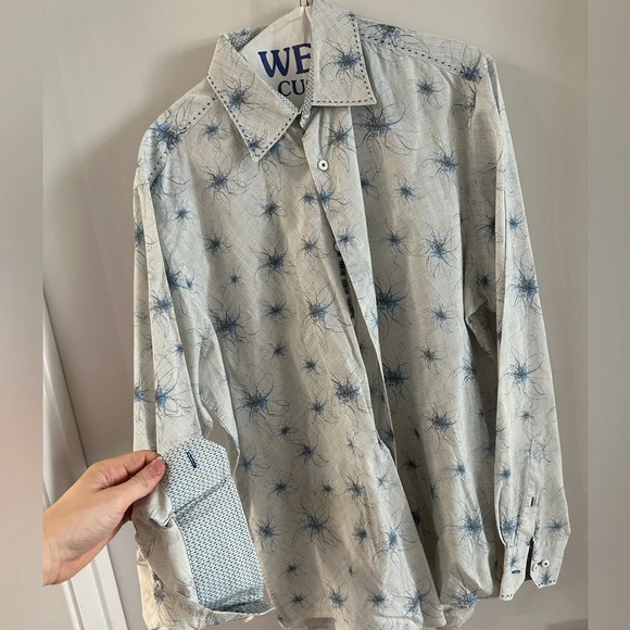 Bugatchi Other - Men’s Bugatchi Large Shirt 100% Cotton Long Sleeve Dress Shirt